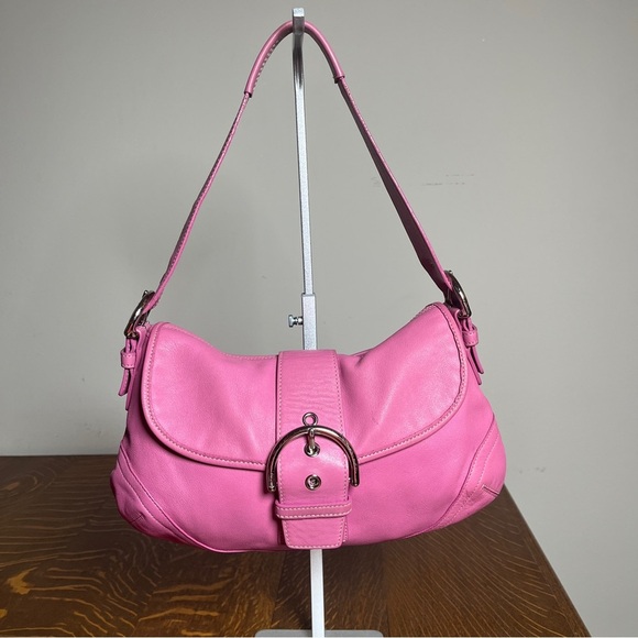Coach Handbags - Coach Rare Barbie Pink SoHo Buckle Shoulder Bag